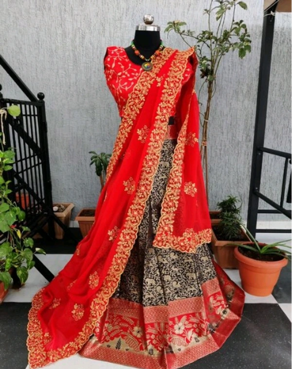 ABHISARIKA VOGUISH Embroidered Banarsi Women Lehenga - Free Size, Semi Stitched, Pack of1